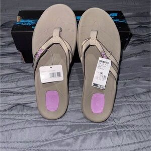 Teva Comfortable Women's Sandals in Tan and Purple